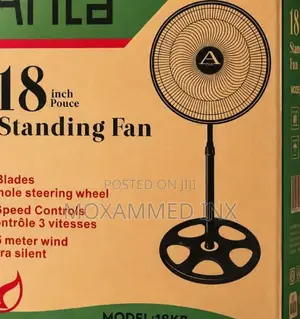 ARITA FAN BLACK18KB1 Year warrantyFree Delivery (Usafiri Bure) In