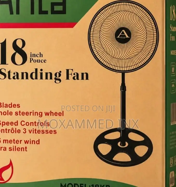 ARITA FAN BLACK18KB1 Year warrantyFree Delivery (Usafiri Bure) In