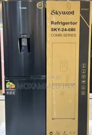 Skywood Fridge 246l24-6bi-Wd• Water Dispenserblack - Inox Color2 Years