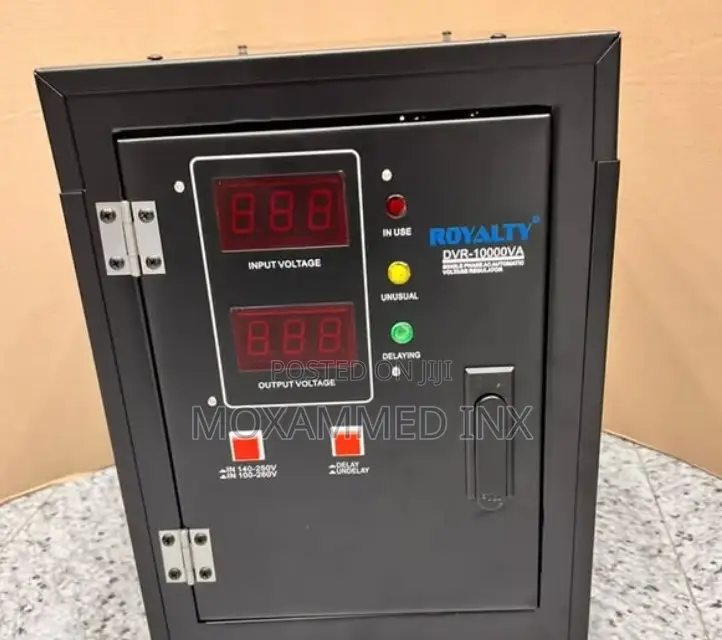 Royality Stabilizer 10,000WSingle Phase1 Year Warranty• Free Delivery