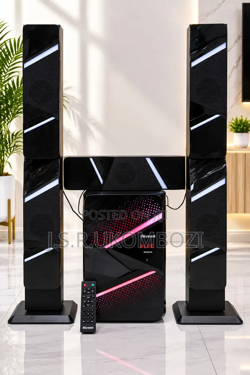 SKYWOOD SUBWOOFER SKY Q15* 3 Speaker (1 Satellite, 2 Tower)
