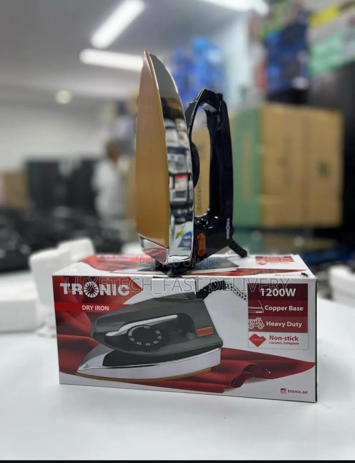 Tronic Dry Iron – 1200W Ceramic Soleplate With Temperature Control