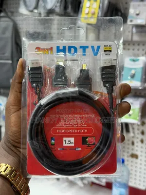 1.5-Meter 3-in-1 High-Speed HDMI Cable Kit Standard HDMI Connector