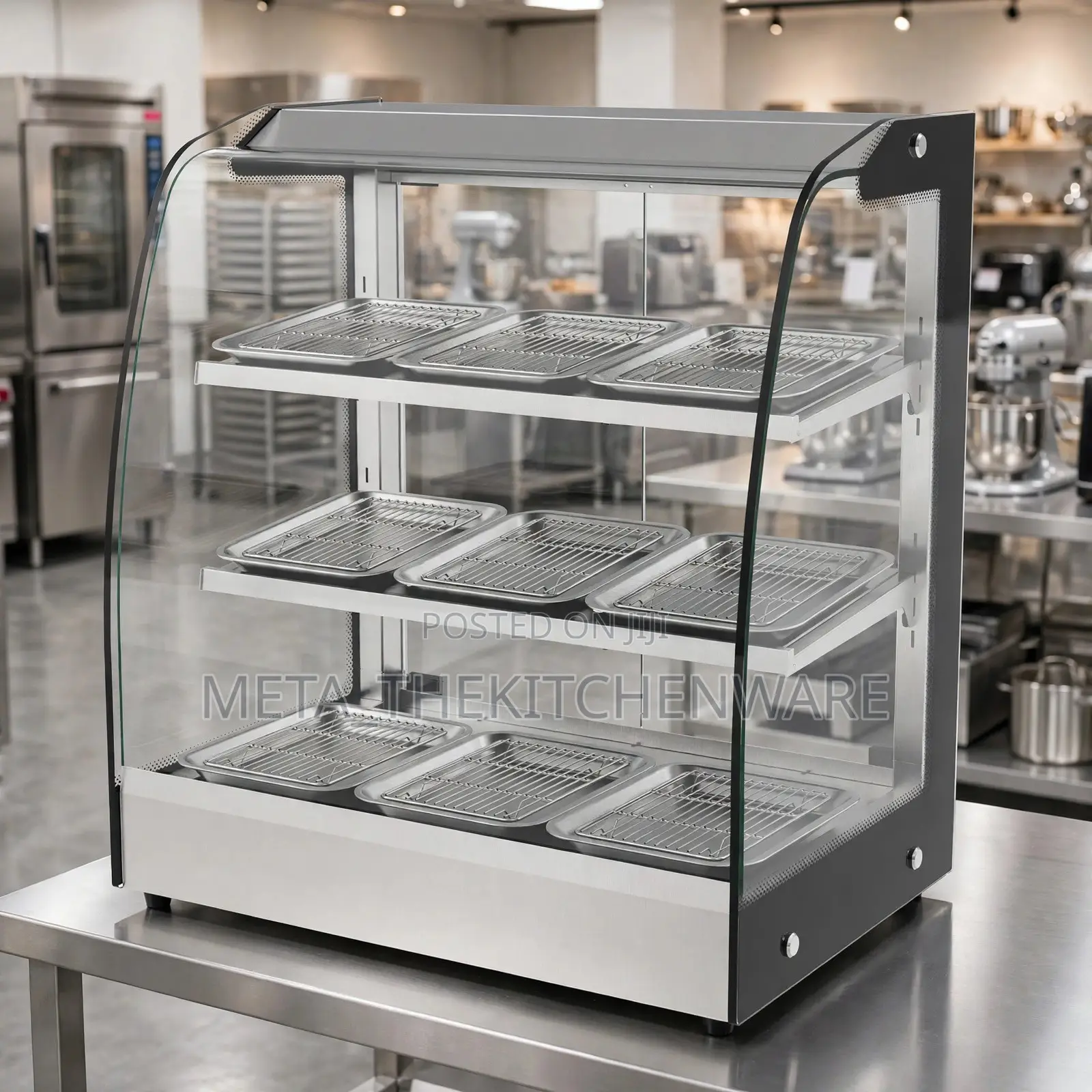 Commercial Food Warmer Display (3 Layer 3 Plate) Ch-3d