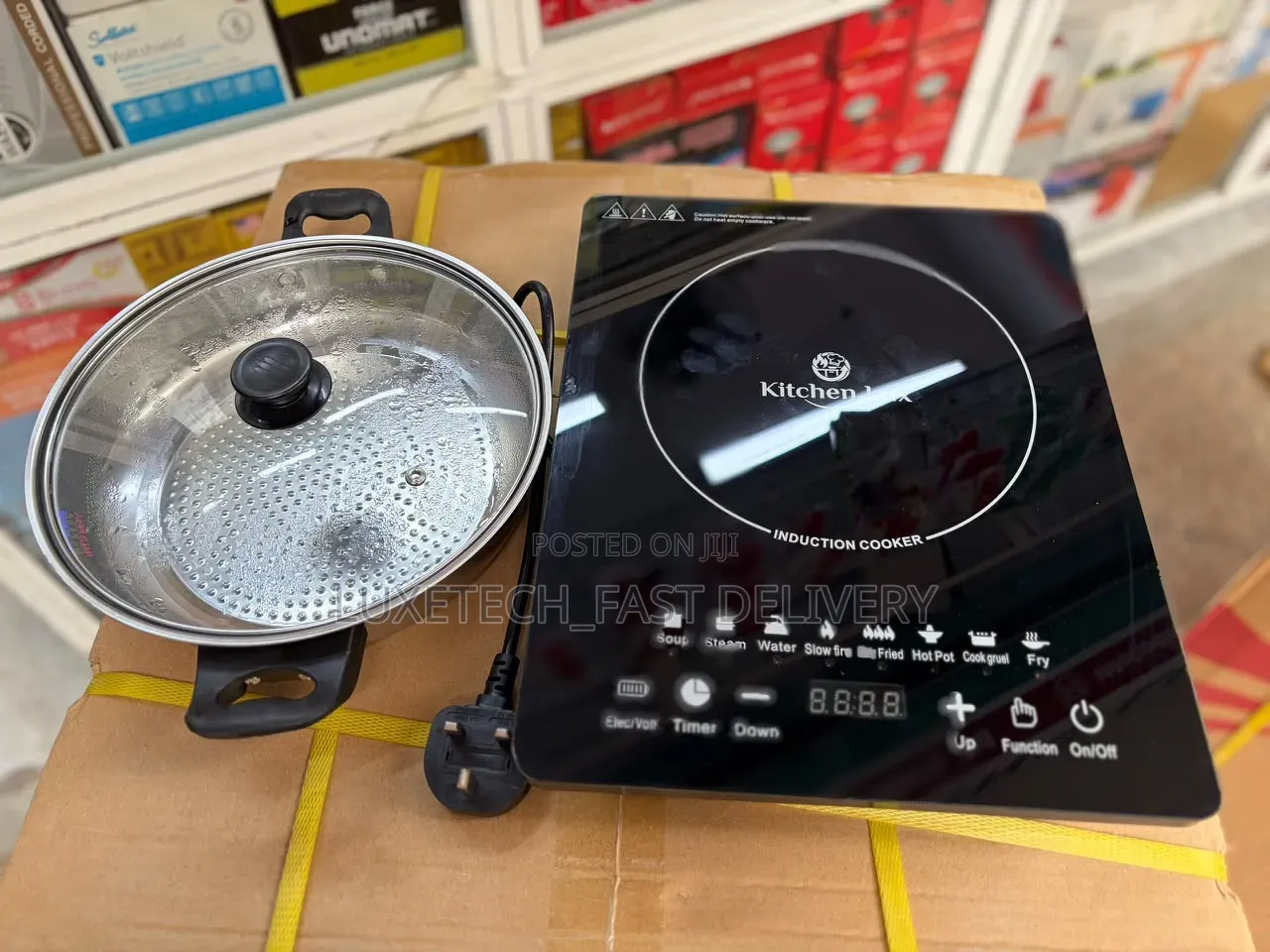 Kitchen Lux Portable Induction Cooker With Pot – Digital Touch Control