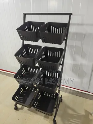 Multi-Layer Fruit and Vegetable Storage Cart