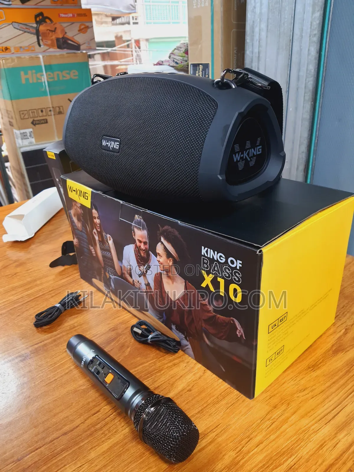 X10 W-King of Bass Power 120w Portable Rechargeable Speaker