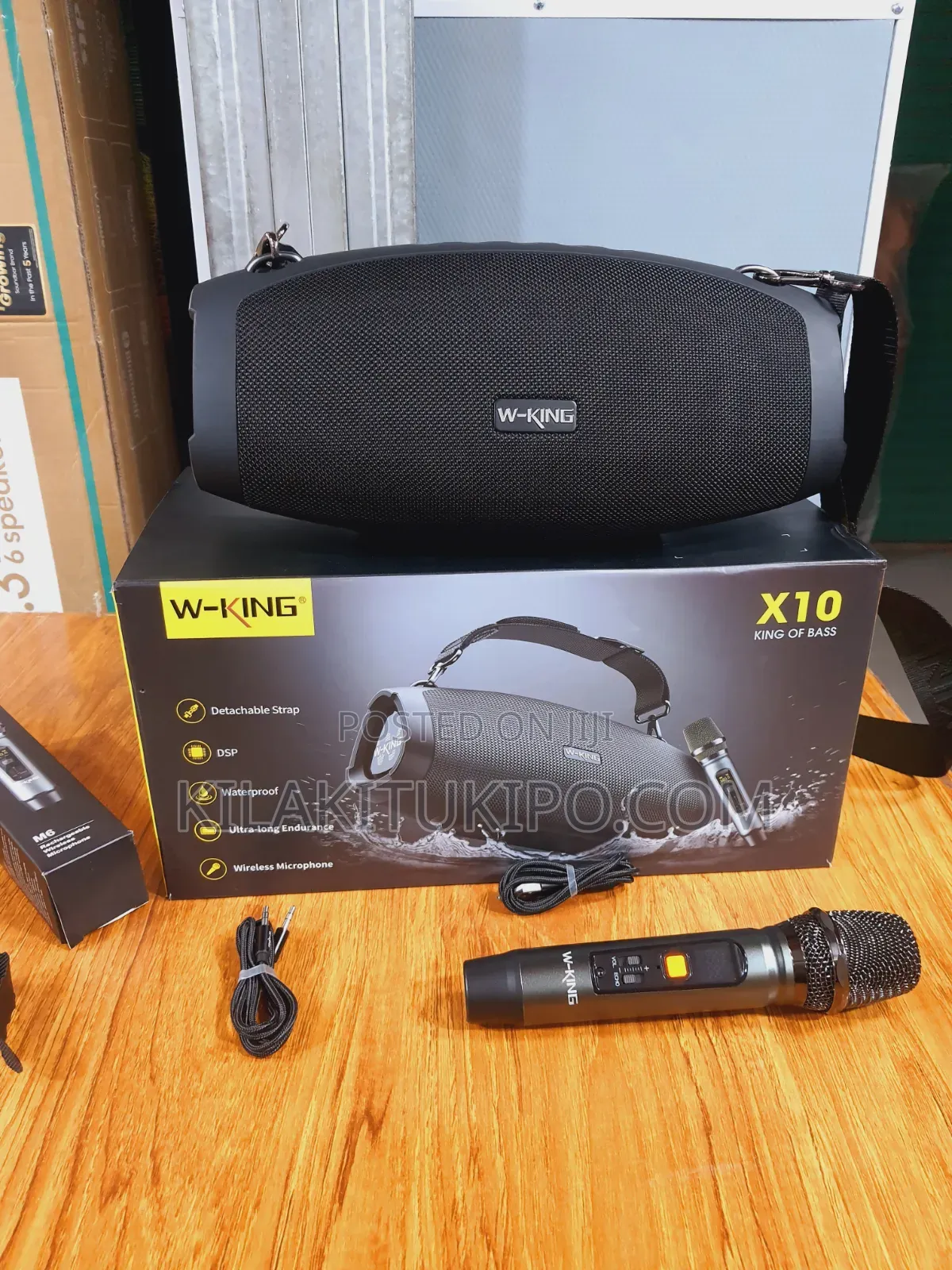 X10 W-King of Bass Power 120w Portable Rechargeable Speaker