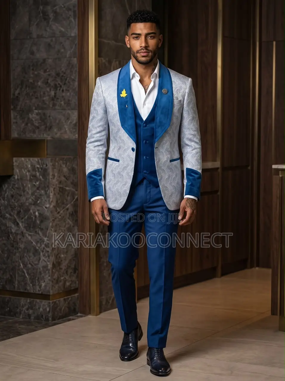 Golden Elegance – Turkey 3-Piece Suit