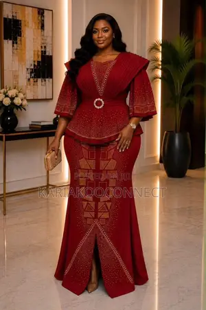 Royal Peplum Mermaid Gown