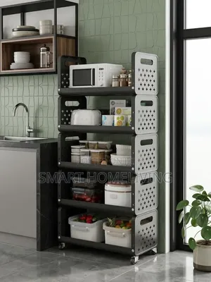 5 Tier Rolling Storage Rack