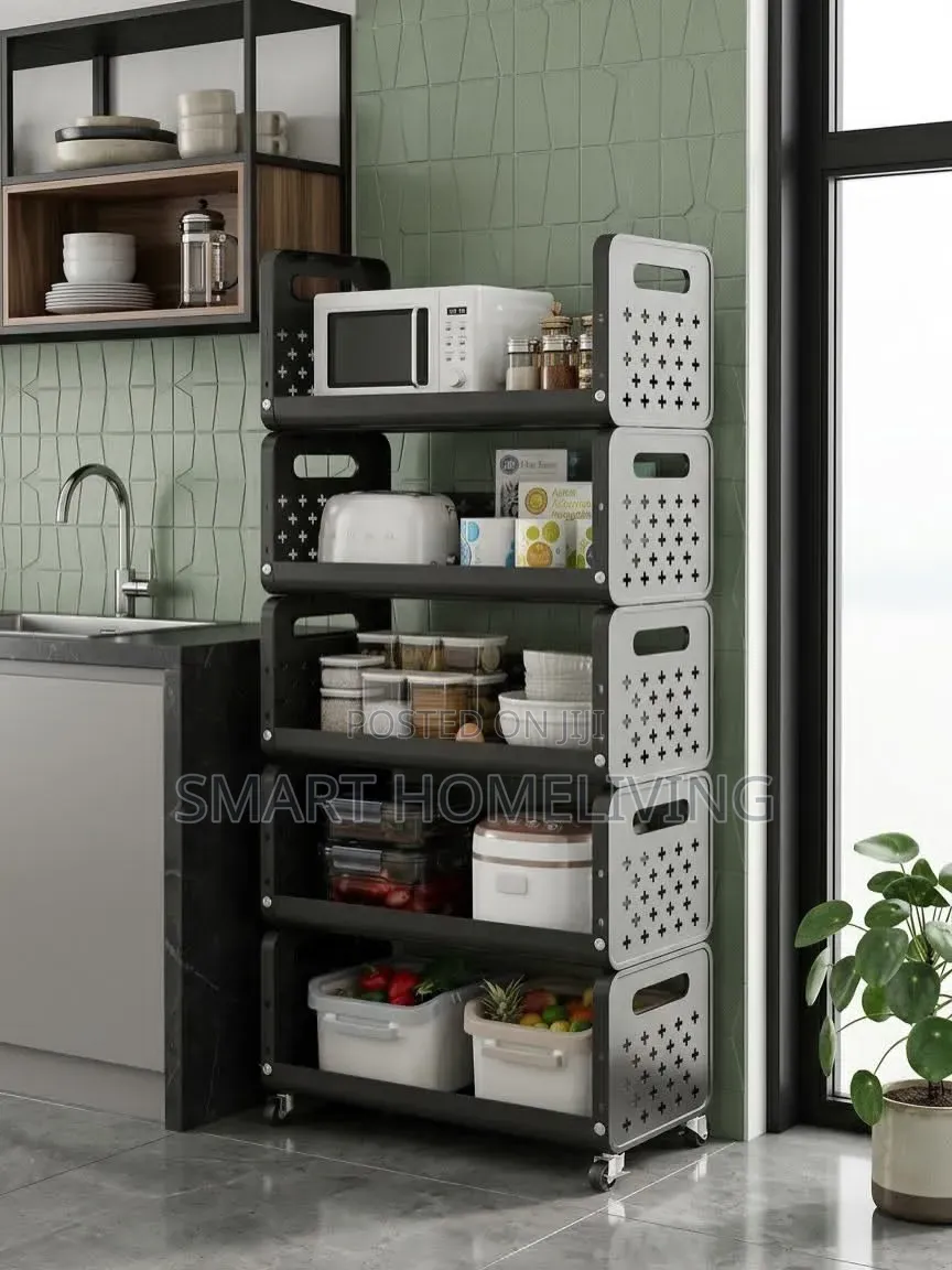 5 Tier Rolling Storage Rack
