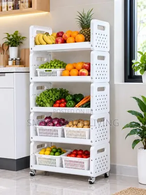 5 Tier Rolling Storage Rack