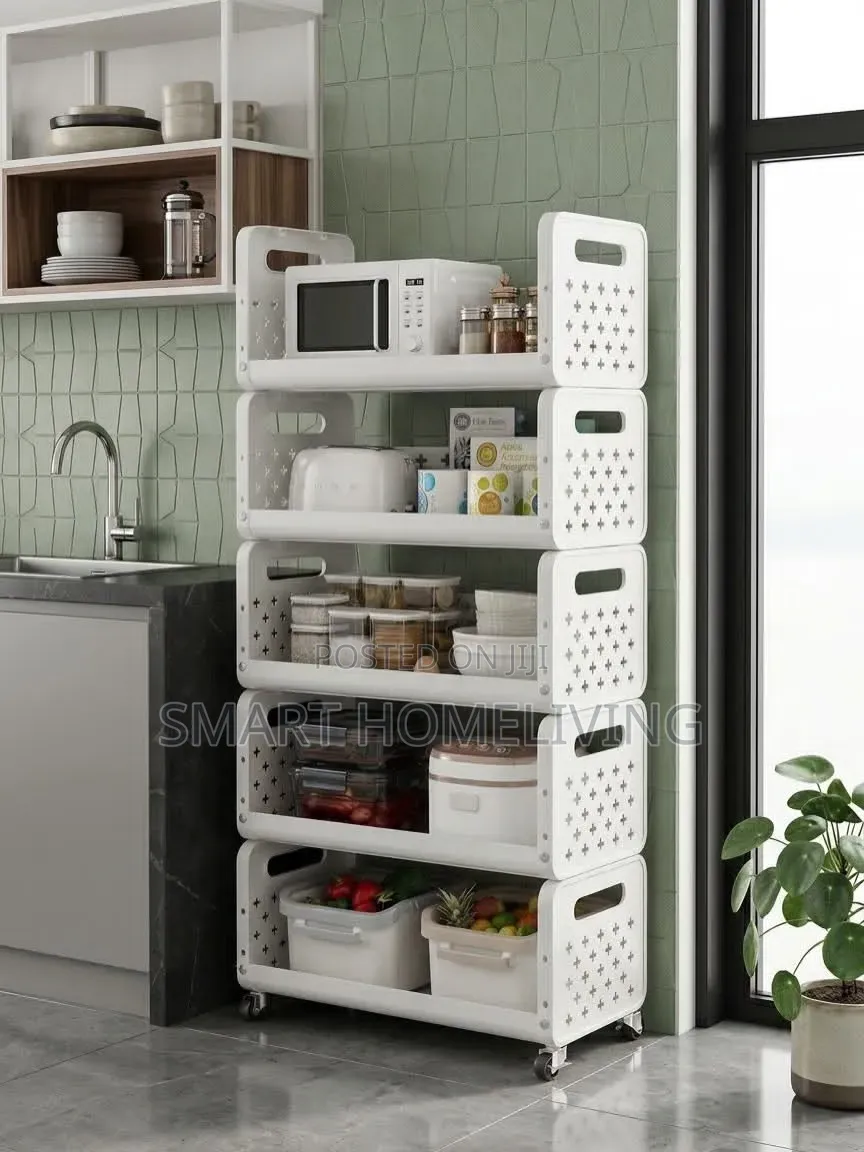 5 Tier Rolling Storage Rack