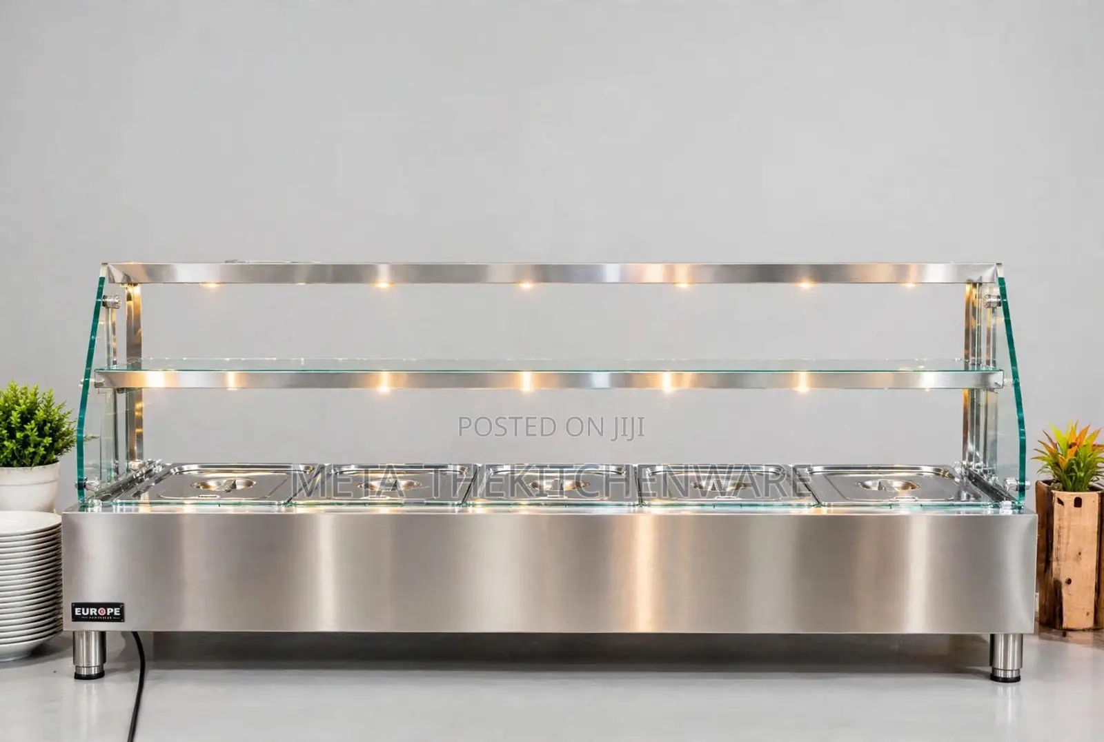 Commercial Stainless Steel Electric Bain-Marie 5 Pan