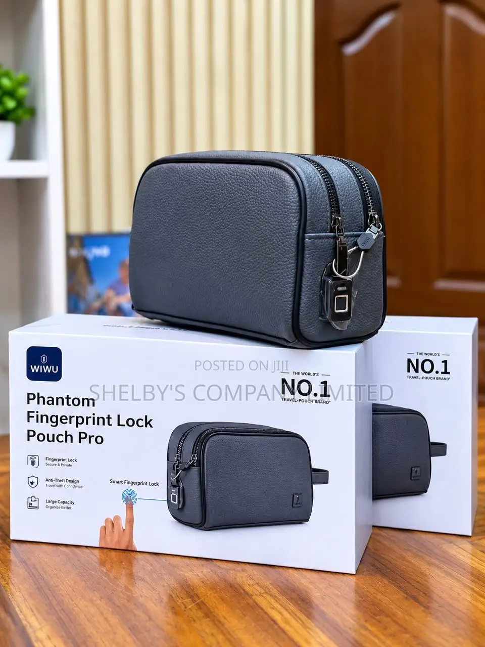 FingerPrint Lock Clutch Bag