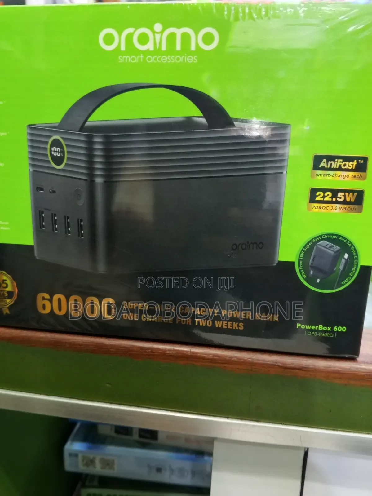 Oraimo Power Bank 60, 000mAh Fast Charger