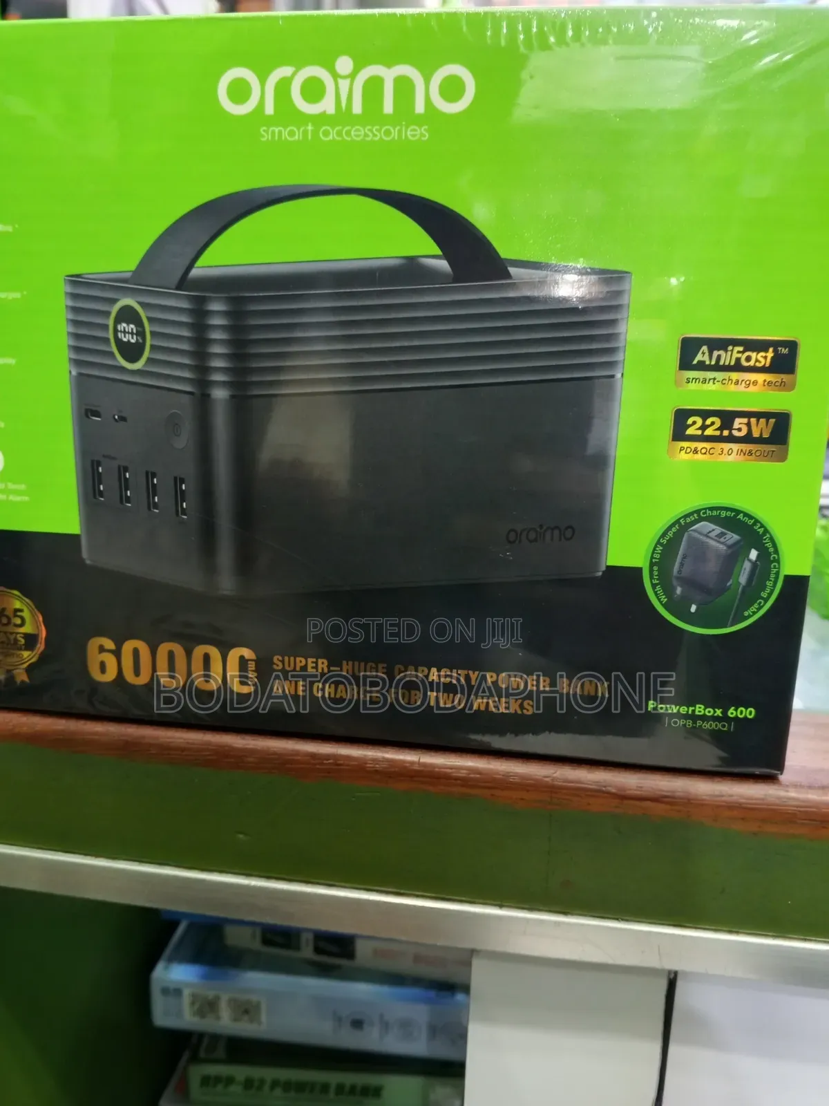 Oraimo Power Bank 60, 000mAh Fast Charger