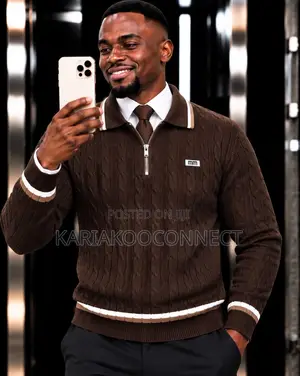 Classic Cable-Knit Zip Sweater