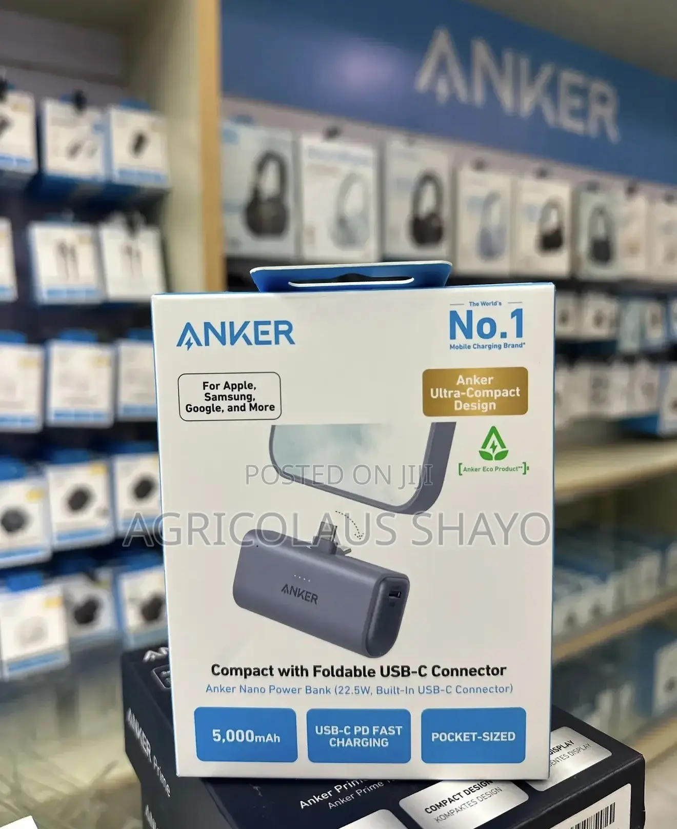 Anker Nano Power Bank 22.5W (Foldable Connector)