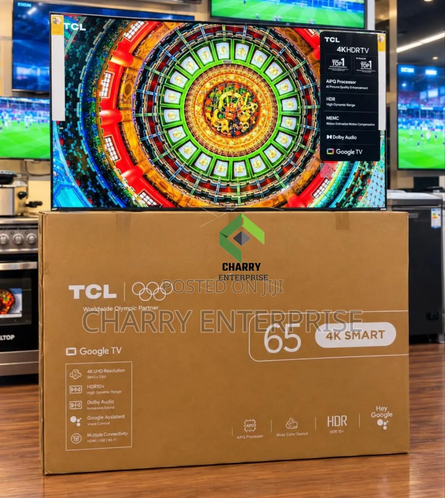 TCL Smart TV 65 Inch
Hey Google Support 
High Dynamic Range