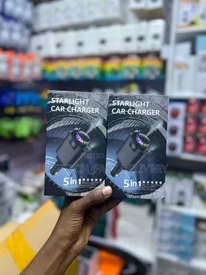 Starlight 5-in-1 Car Charger – Fast Charging With Star Projector Light