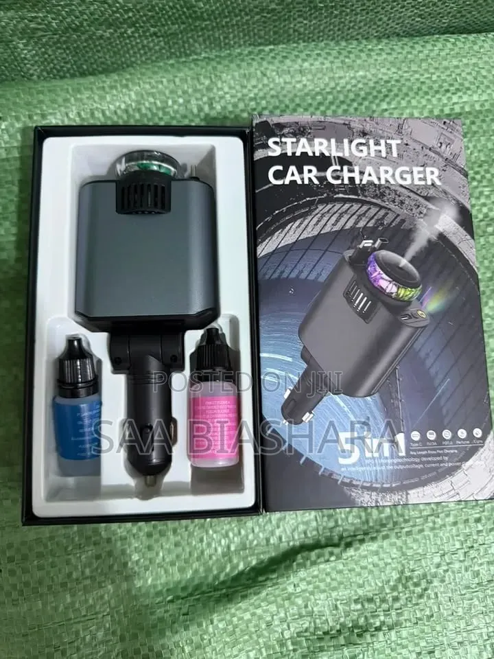 Starlight Car Charger and Diffuser 5 in 1