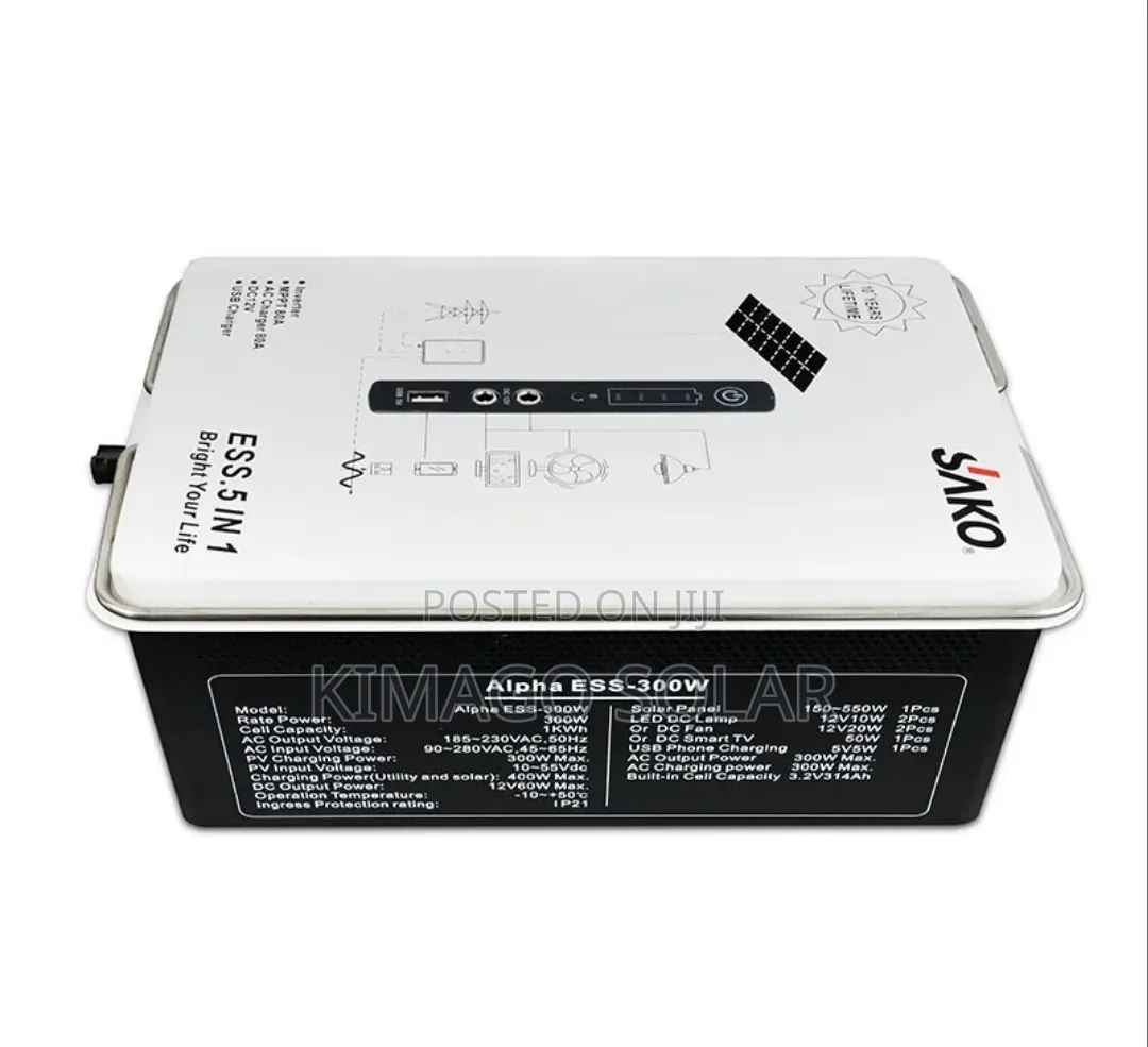 SAKO Alpha ESS 300w Inakupa Umeme Wa Backup Bila Generator