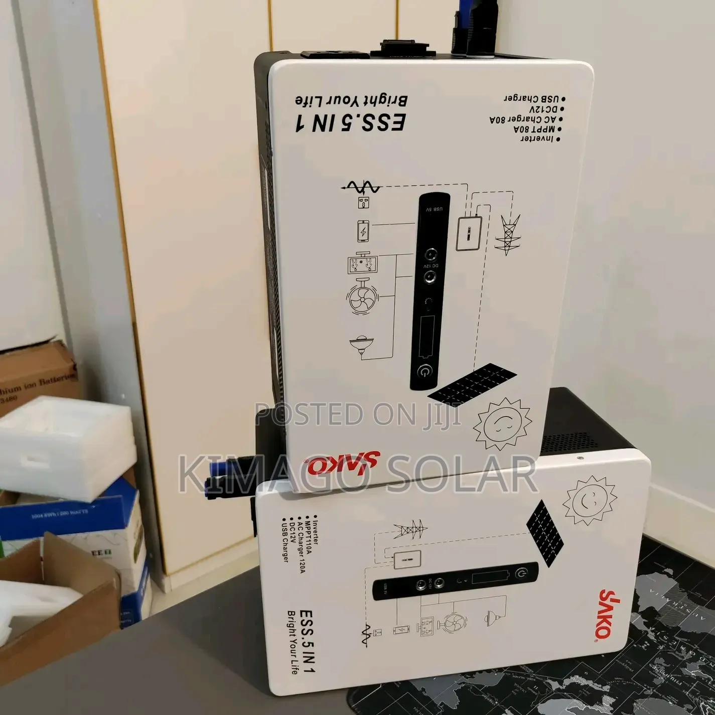 1kWh Energy Storage Kwa TV, Laptop Na Simu
