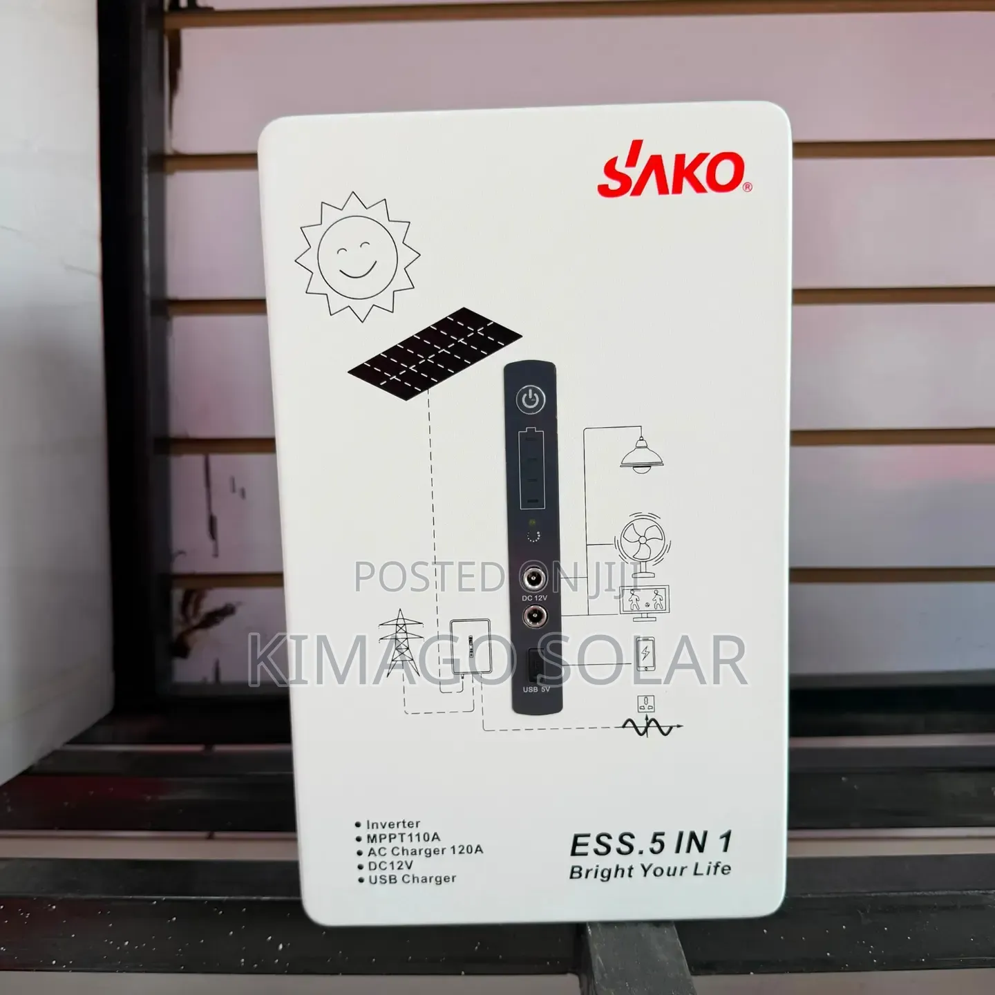 Solar Power Bank Kubwa Alpha ESS-300W 896Wh Inayochaji Simu Na TV