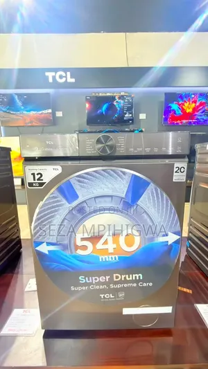 TCL C512FLG 12KG Super DrumTM Front Load Washing Machine.
