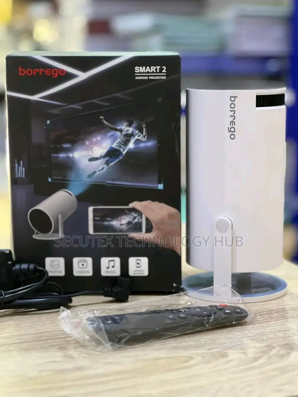 Borrego Smart 2 Android Mini Projector – Portable HD Projector