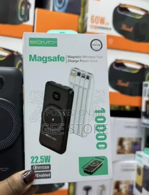 Sovo Magnetic Wireless Power Bank (10000mAh, Model PD128