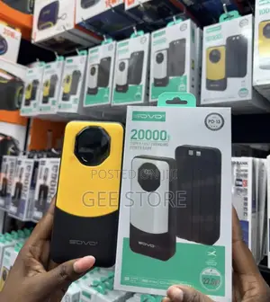 Black Sovo PD-13 20,000mAh Super Fast Charging Power Bank