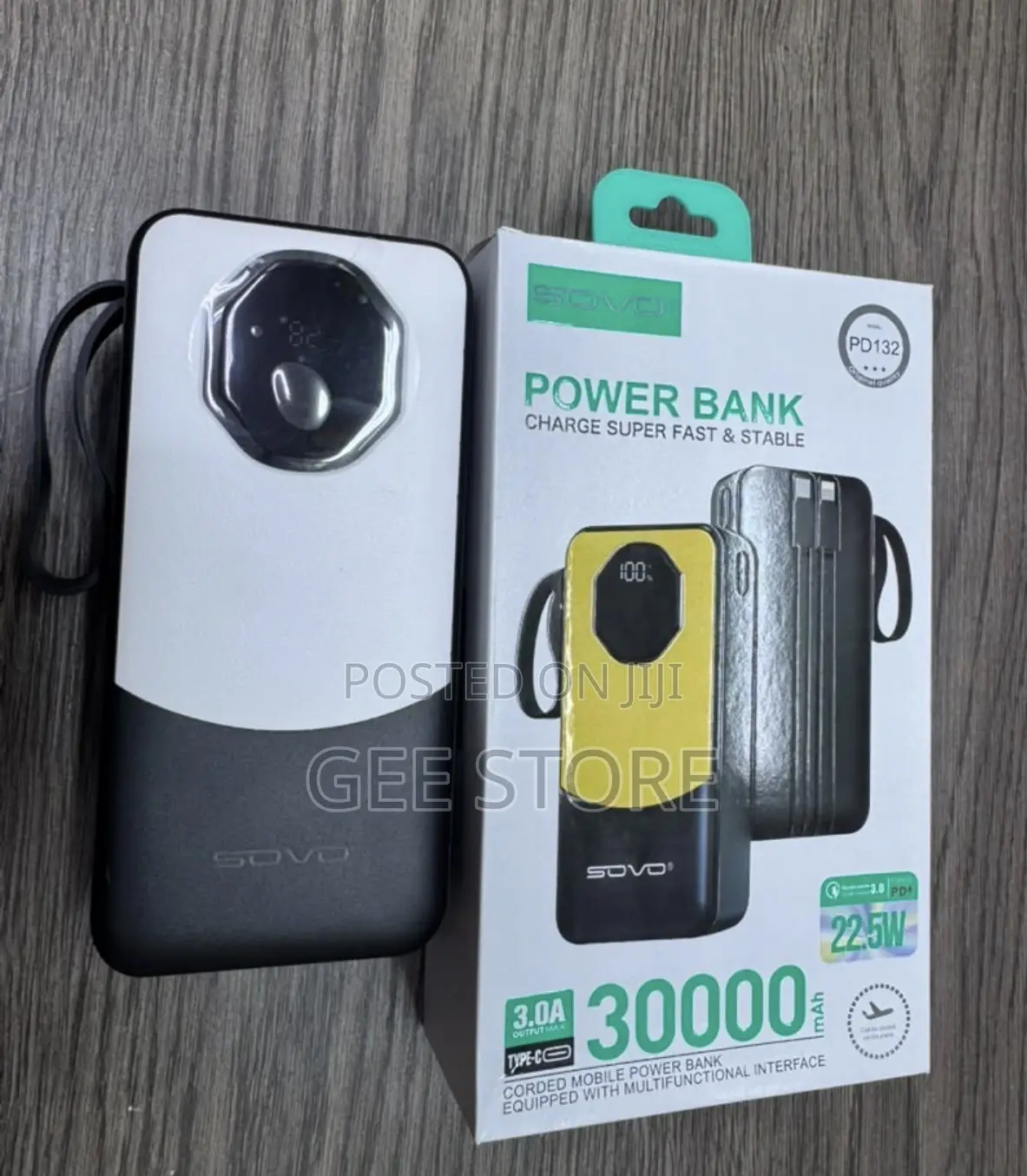 A Sovo 30,000mAh Power Bank