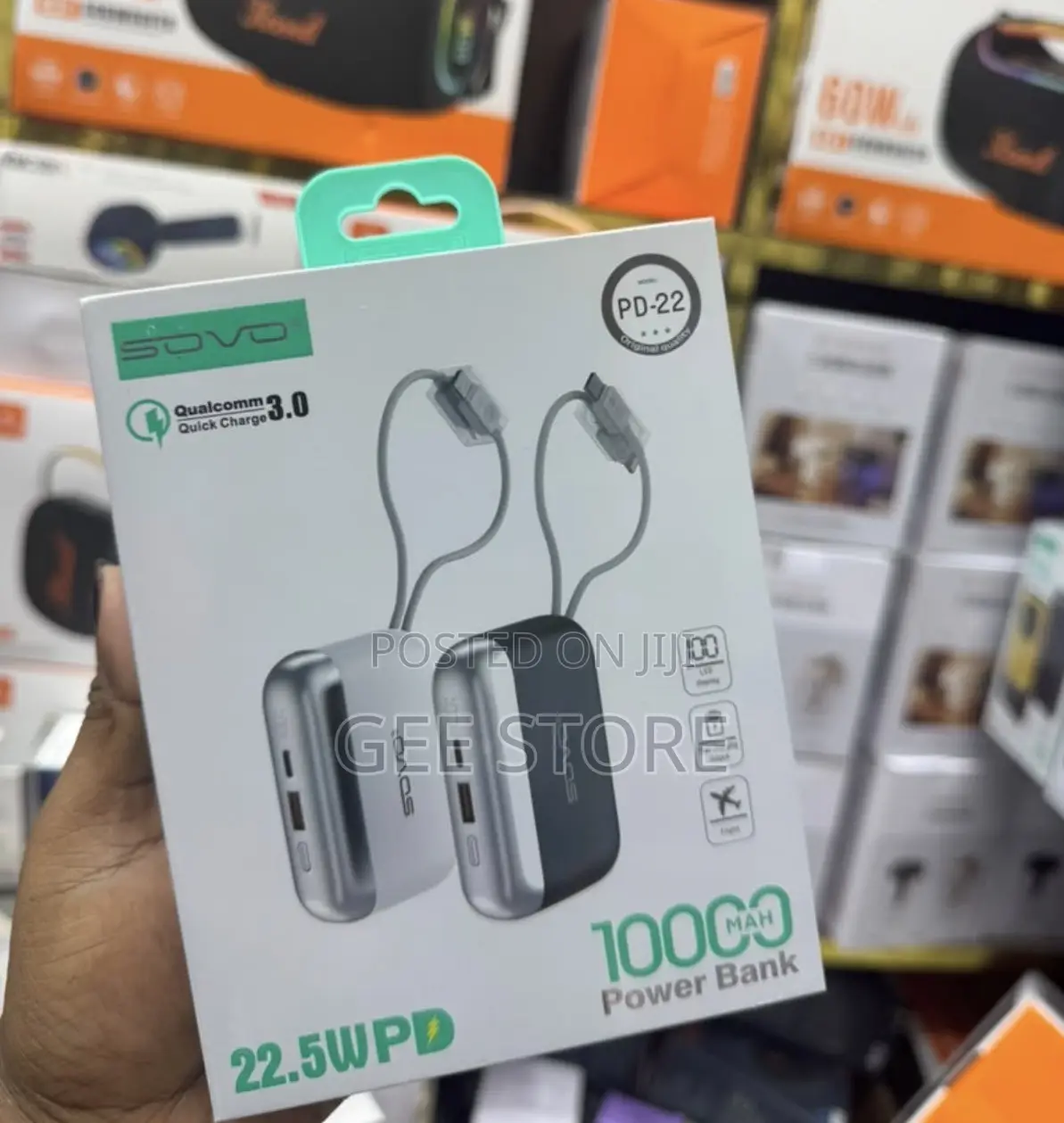 A SOVO 10000mAh Power Bank (Model PD-22)