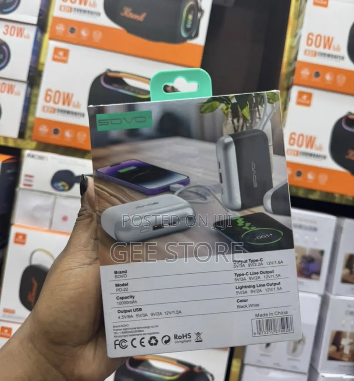 A SOVO 10000mAh Power Bank (Model PD-22)