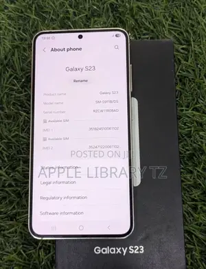 New Samsung Galaxy S23 128 GB White