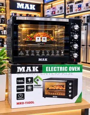 MAK Electric OVEN 100L
Convection Fan 2800W
Internal Light 120 Mins