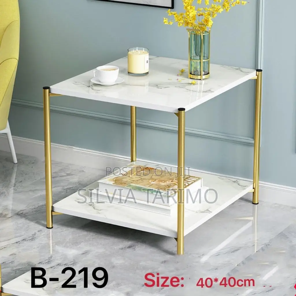Modern 2-Tier Side Table