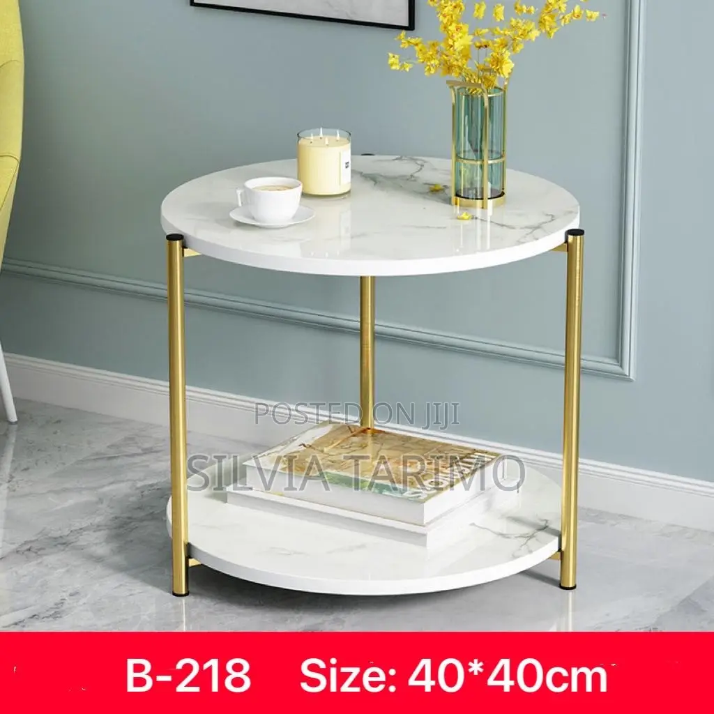 Modern 2-Tier Side Table
