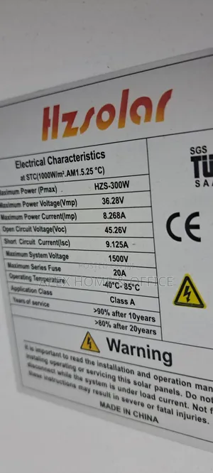 Hz Solar Panels 300w