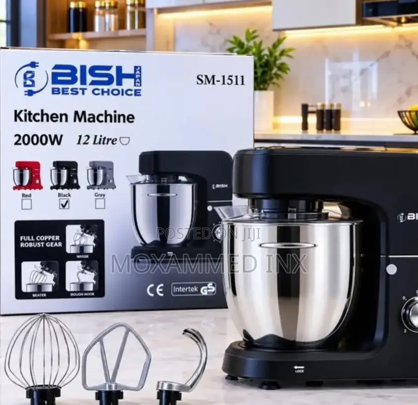 Stand Mixer Bish 12L1 Year warrantyFree Delivery (Usafiri Bure