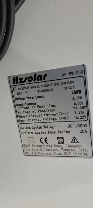 Hz Solar Panel 250