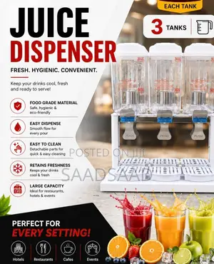 Juuce Dispensers With 3 Tanks