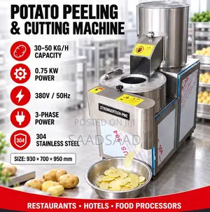 Potato Peeling Cutting Machine