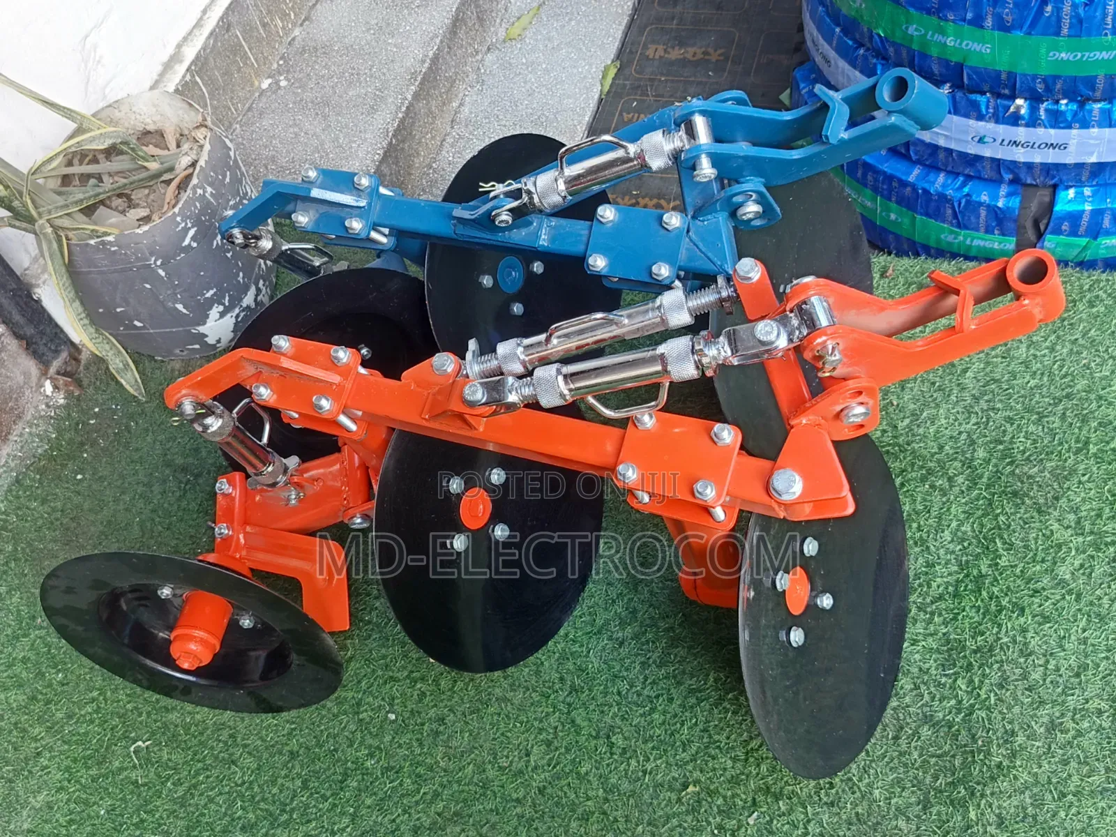 Power Tiller 2-Disc Plow Attachment Designed for Use With a Walking T6