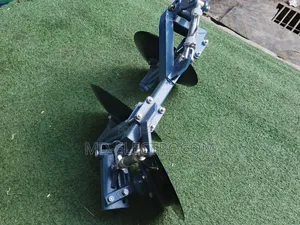 Power Tiller Blue and Black Two-Disc Plough
