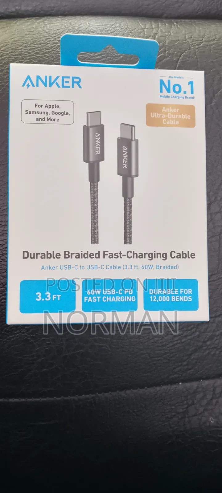 Durable Braided Fast - Charging Cable