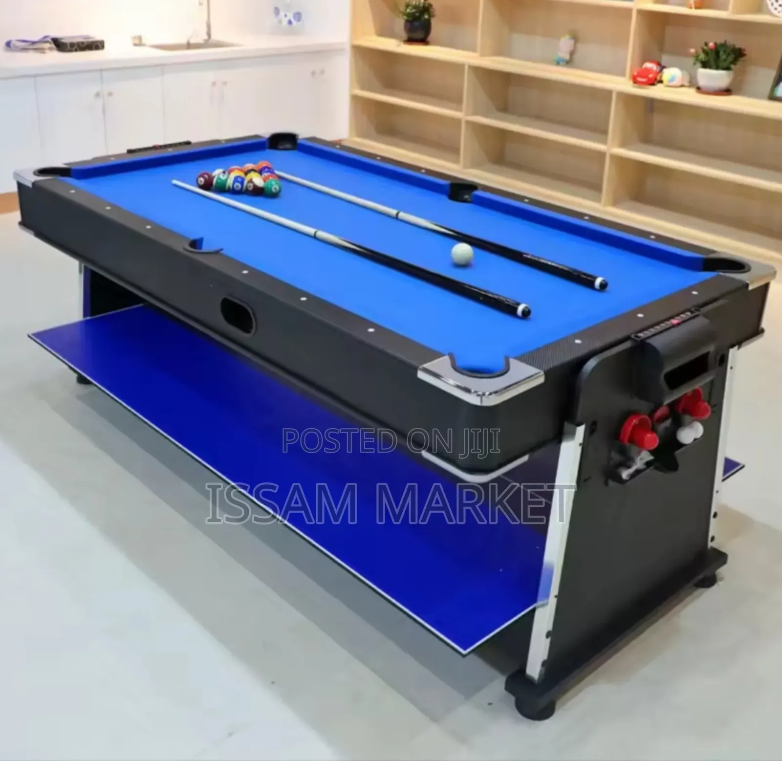 4in 1 Rotating Pool Table,Air Hockey,Tennis Table and Dining Top
